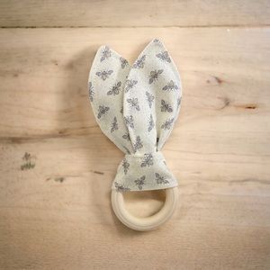 Bunny Ear Teether for sensory play and teething relief